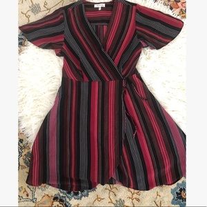 Mini Faux Wrap Dress